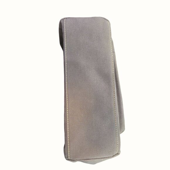 Vintage La Poet Waxed Canvas Crossbody Travel Bag Leather Accents & Weatherproof - Picture 9 of 13